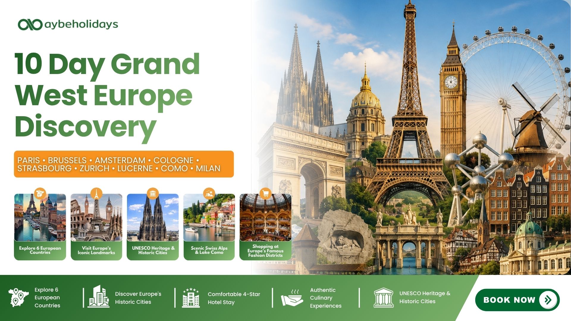 10 Days Grand West Europe Discovery
